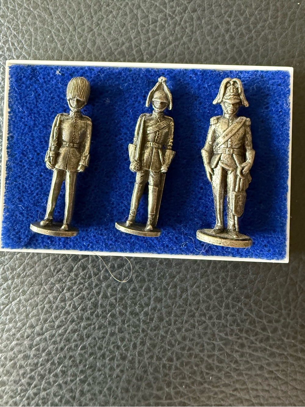 Vintage Little Londoners English Pewter Miniature Soldiers Set